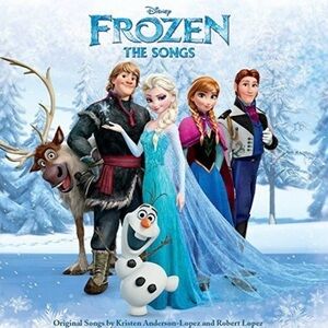 Disney Frozen The Songs CD with Blue and White Cover